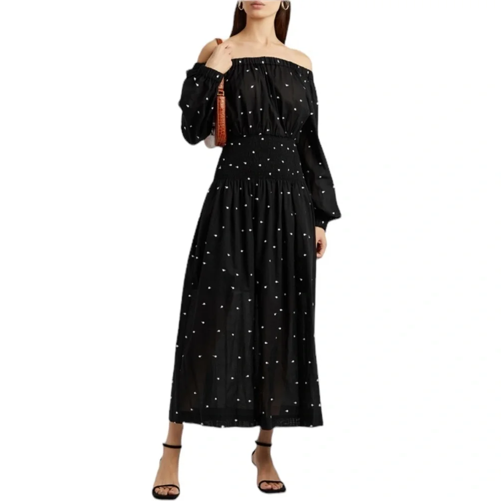 Three Graces London Dress Flossie Cotton Maxi US 2‎ UK 6